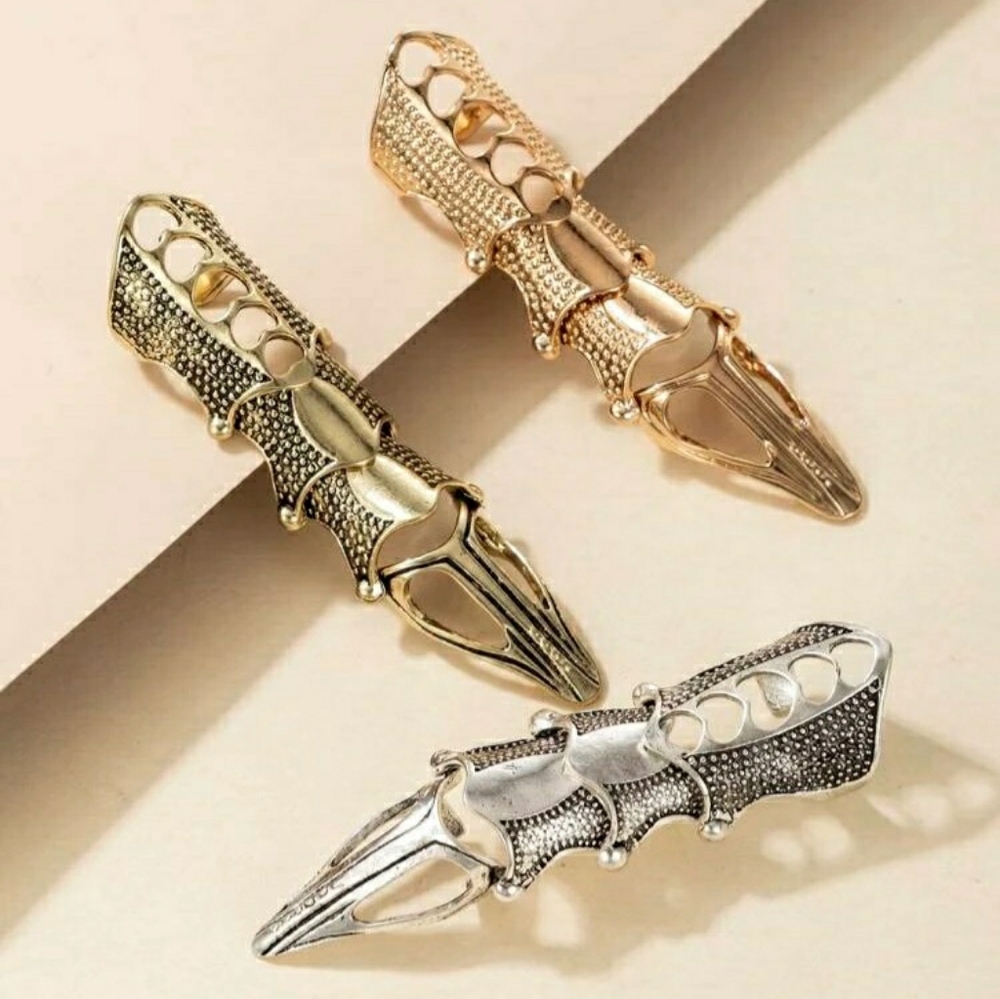 3pc Structured Rings - Picture 3 of 4